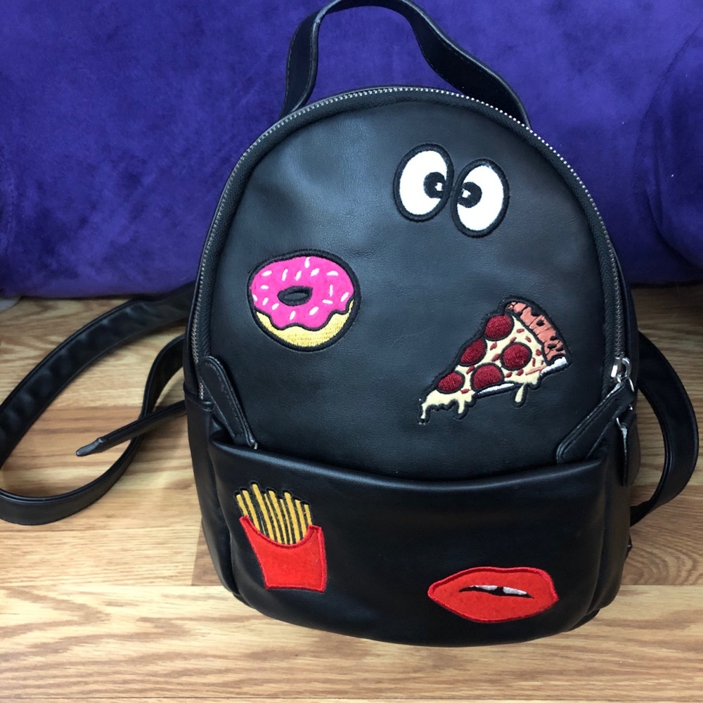 Mini Backpack with Emojis